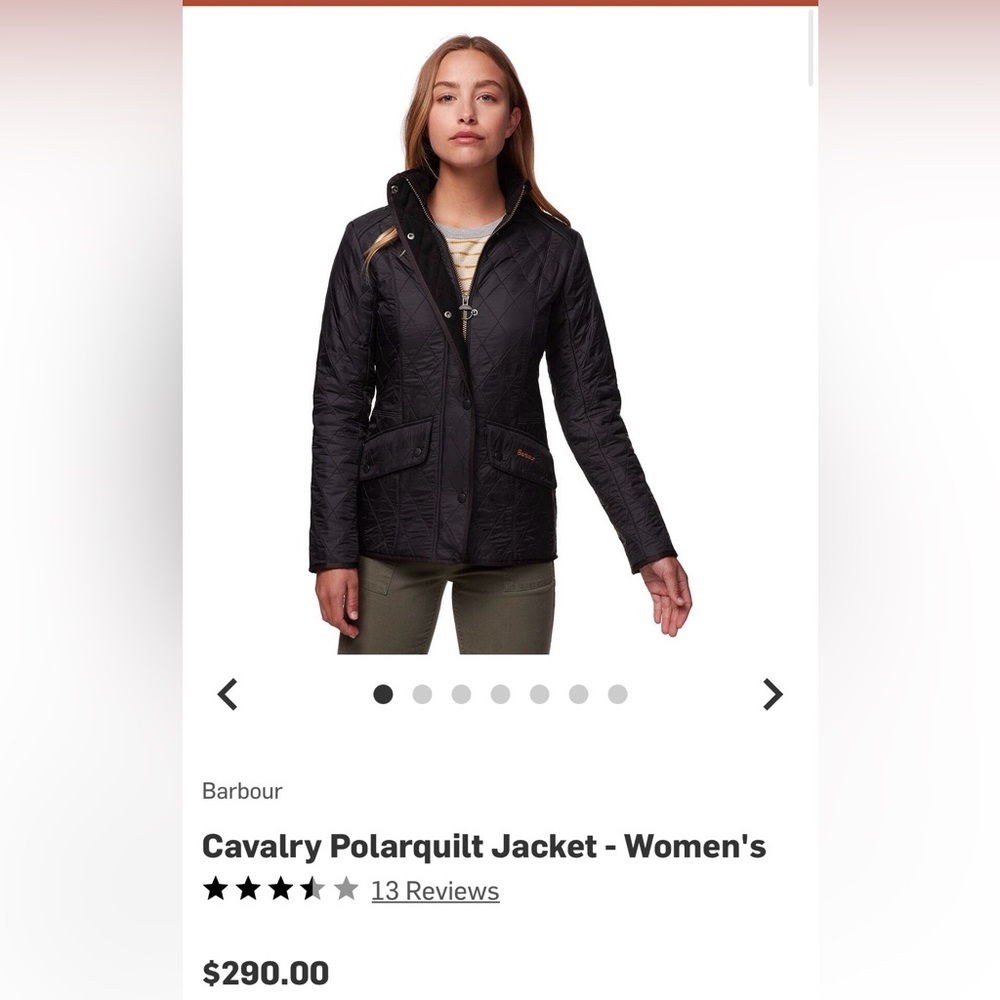 Barbour Quilted Black Lightweight Puffer Jacket